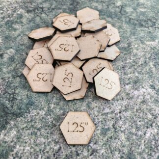 MDF Wooden Base - 1.25" Hex