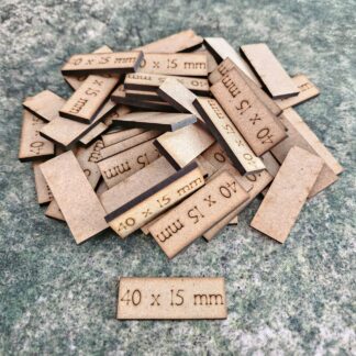 MDF Wooden Base - 40 mm x 15 mm