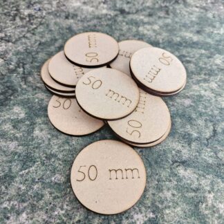 MDF Wooden Base - 50 mm Round