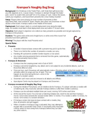 Scenario Sheet - Krampus's Naughty Bag Snag